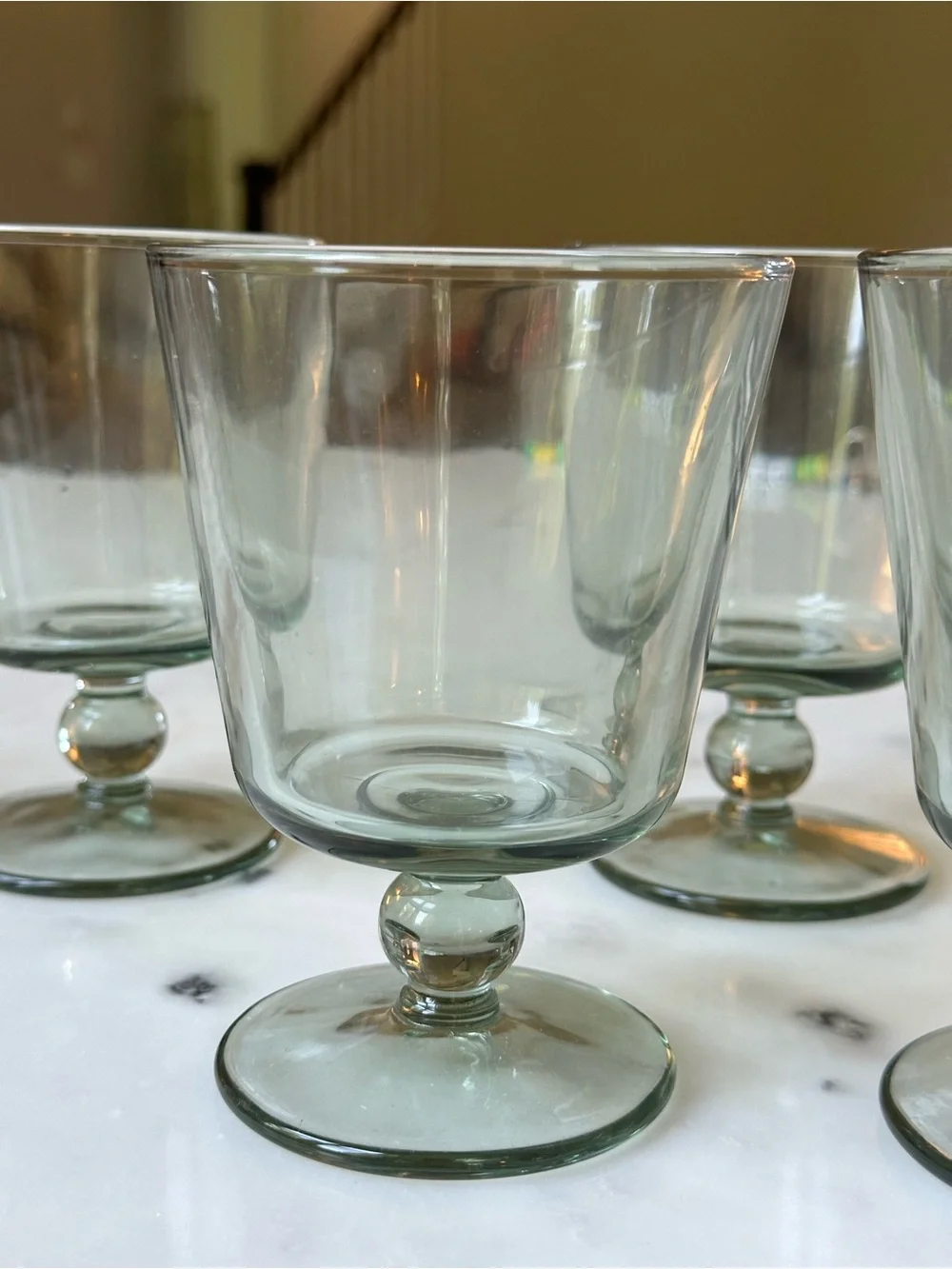 Threshold by Studio McGee Green Goblet Glasses - Set of 4